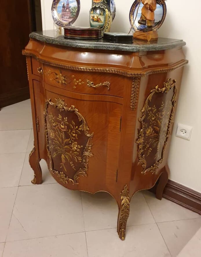 کنسول طرح نقاشی و برنز